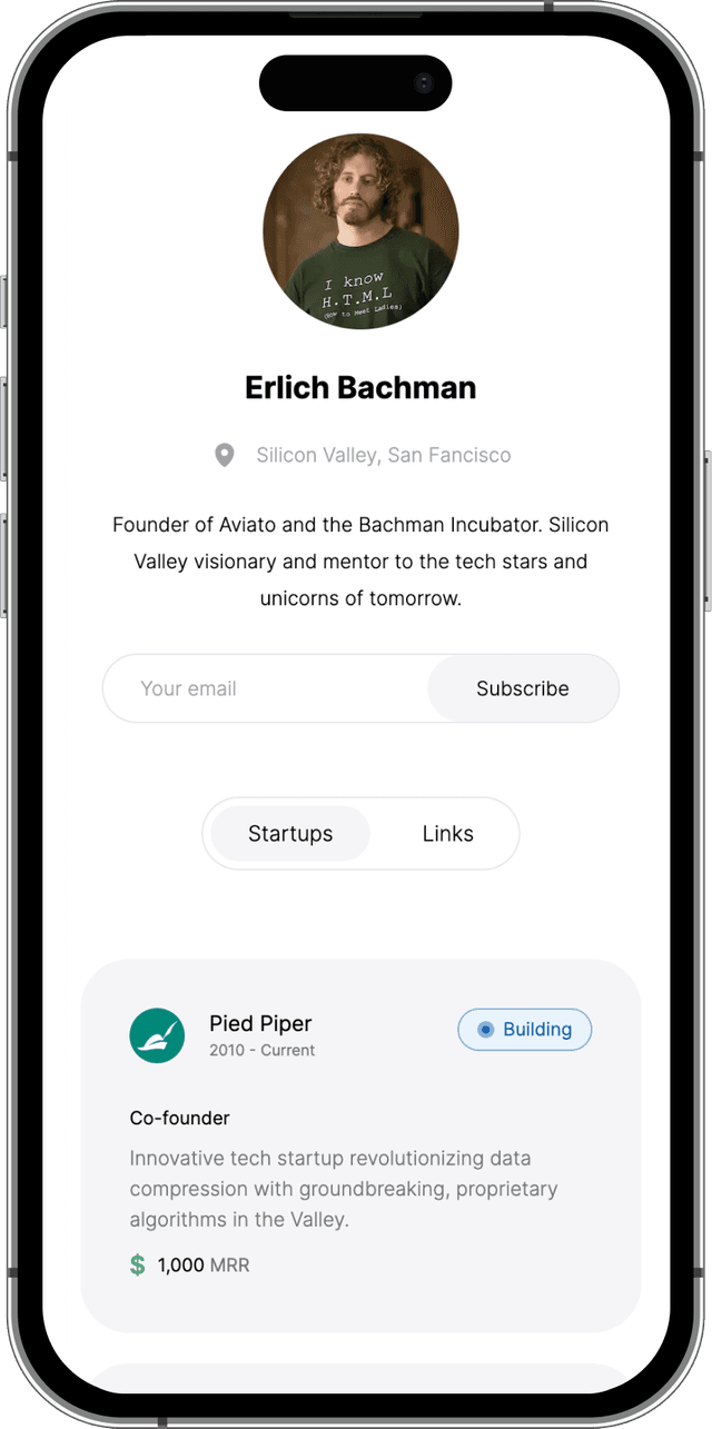 Founder Site web preview